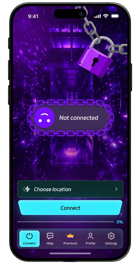 Choose a location and connect