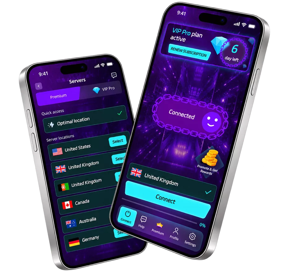 FlashLink server list and connection screen